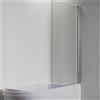 Luminosa Arredobagno Sopravasca parete doccia per vasca trasparente 5mm easy dimensione 86cm