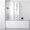 Luminosa Arredobagno Sopravasca 2 ante ripiegabili 114 cm trasparente 5mm flat tamanaco