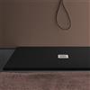 Luminosa Arredobagno Piatto doccia mineralmarmo effetto pietra made in italy scarico centrale colore nero modello amalfi