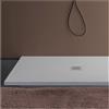 Luminosa Arredobagno Piatto doccia mineralmarmo effetto pietra made in italy scarico centrale colore grigio modello amalfi