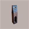 LUCGEL 10 Pz Scatola Astuccio Porta 1 Bottiglia 750 ml Olio Vino in Cartoncino Nero grafica stelle oro con finestra 90x90H385mm