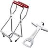 Westmark Set da 2 Pezzi: 1 Leva-Tappi a Vite + 1 Pinza per Barattoli, Plastica di Qualità/Acciaio, Vacumex, Argento/Rosso, 105322E6