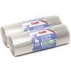 Gallo, 20 SacchettI Spazzatura in Plastica Riciclata, Extrastrong, 80x120cm, Trasparenti