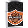 Zippo Accendino Antivento Harley Davidson, Cromato Lucido, Immagine a Colori, Ricaricabile per Tutta la Vita, Fiamma Regolabile, Confezione Regalo, Metallo, Prodotto negli Stati Uniti