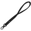 Hyhug Guinzaglio corto in nylon resistente di 45,7 cm di lunghezza con comoda maniglia imbottita e robusta clip per cani di taglia media per cani e ragazze. Allenamento a piedi Uso quotidiano. (Nero)