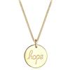 Elli Collana con Pendente Cerchio da Donna in Argento 925, Placato Oro Giallo