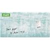 SIGEL GL287 Lavagna magnetica in vetro premium, superficie lucida, 91 x 46 cm, montaggio facile, turchese, Artverum