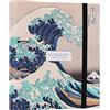 Grupo Erik: Raccoglitore ad anelli A4 Hokusai | Raccoglitore a 2 anelli con elastico, copertina rigida in cartone, 32x27 cm | Raccoglitore Japanese, Cartella Portadocumenti A4