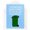 Tongue in Peach Biglietti d'auguri divertenti novità | You Know You're Getting Old When The Bins Go Out More Than You | Birthday Old Parent Funny Joke | CBH1221
