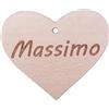Lampione con cuore da scrivania in legno Personalizzato con nomi ideale