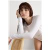 Intimissimi Maglia Manica Lunga Scollo A Girocollo In Micromodal Bianco