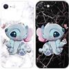 Omyzo [2 pezzi] Cover per iPhone 8 7 iPhone SE 2022/2020 4,7,Custodia Morbide Silicone con Stitch cartone Animato Disegni,Protettivo Opaco TPU Bumper Ultra Sottile Antiurto Case Custodia per iPhone 8 7