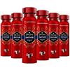 Old Spice Captain Deodorante spray per il corpo | Confezione da 6 (6 x 150 ml) | Deodorante spray senza alluminio per uomini | Deo con profumo di lunga durata