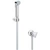 GROHE Tempesta Trigger Spray Set Doccia Completo con Rubinetto a Squadra (1 getto a pistola, rubinetto angolare incluso, SpeedClean anticalcare, flessibile antitorcitura), Cromo, 26357000