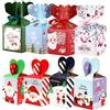 Osuter 36PCS Scatole di Caramelle di Natale in Cartone Sacchetto Caramella Bello Riutilizzabile Scatola Biscotti per Festa di Natale Caramella Biscotti Frutta