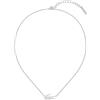 Lacoste Collana da donna Collezione CROCODILE Silver Taglia unica