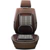 PETSBURG Cuscino ergonomico in bambù per sedile auto, supporto lombare in rete, supporto per schienale con cinghia elastica, per sedia da ufficio/seggiolino auto/sollievo dal dolore alla schiena