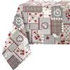 Confezioni Giuliana Tovaglia stile tirolese fiori cuori legno 100% cotone (140x180)