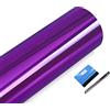NewL Pellicola adesiva in vinile lucida a specchio, colore viola, senza bolle, fai da te, per auto, bici, motore, carrozzeria, pellicola autoadesiva (30 cm x 150 cm)