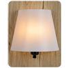 Lucide Idaho della lampada da parete di legno chiaro, E14, 15 W, Luce Di Wood, 12.5 x 12.5 x 25 cm