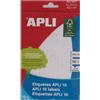 APLI 1631 Etichette Adesive Manuali, Bianco, 10H X 1631