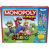 Hasbro Monopoly Junior Super Mario Edition Gioco da tavolo, Gioca nel Regno dei Funghi come Mario, Peach, Yoshi o Luigi, dai 5 anni in su, Versione Tedesca