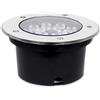 Wisdom Segnapasso carrabile Led 15W da incasso Rotondo Argento satinato IP65 Bianco freddo 6000K Wisdom