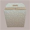 LUCGEL 10 Pz Scatola per Confezione Regalo Natale Porta Panettone Bottiglia Valigetta Piccola in Cartoncino Avana grafica Stelle Bianche Galaxy 280x200H350mm