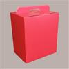 LUCGEL 10 Pz Scatola per Confezione Regalo Natale Porta Panettone Bottiglia Valigetta Piccola Cartoncino grafica Seta Rosso 280x200H350mm