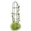 Relaxdays Grigliato a Colonna, Graticolato per Piante Rampicanti, Supporto Resistente alle Intemperie, H:190 cm, Verde