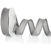 I nastri Inastri Nastro sbieco in cotone, colore grigio scuro 119, 20 m x 25/5/5 mm