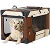 Karlie Smart Top De Luxe Travelbox per Cani, 106 x 71 x 69 cm, Beige Marrone