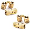 Lhdfyqt 4 pezzi Cerniera invisibile a barile, cerniere nascoste in ottone, cerniere cilindriche in ottone, angolo di apertura a 180 gradi per fai da te accessori artigianali (10 mm)