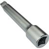 AERZETIX - Estensione/Prolunga/Punta - 1/2x125mm - per chiave a cricchetto manuale/pneumatico - Forma sferica di lato maschio - Adattatore per bussola con 4 lati - in acciaio CR-V - C45117
