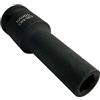 AERZETIX - Bussola a impatto - Profonda/estesa/lunga - 1/2x10mm - per avvitatore impulsi/cricchetto manuale/pneumatico - Corpo cilindrico - Esagonale/6 lati - acciaio CR-MO - Nero - C45252