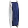 Präsent - Nastro in taffetà Lione con filo metallico blu navy larghezza 25 mm, lunghezza 25 m