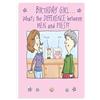 Piccadilly Greetings Regal Publishing Divertente biglietto di auguri di compleanno per uomini e maiali, 17,8 x 12,7 cm