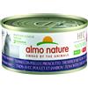 Almo Nature HFC Natural Cat Lattina Multipack 24x70G TONNO CON POLLO E PROSCIUTTO