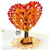 CUT POPUP.COM CUTPOPUP Scoiattolo Coppia - Biglietto Anniversario, Biglietto Anniversario Matrimonio, Biglietto Auguri Matrimonio, Biglietto San Valentino (Squirrel Couple) IT