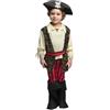 Boland - Costume da pirata Rocco per bambini, 3-4 anni | Set da 6 pezzi, costume per bambini, Carnevale e feste a tema, corsari dei mari, capitano