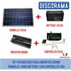 KIT FOTOVOLTAICO ISOLA INVERTER 2000W PANNELLO 100W BATTERIA 120A CONTROLLER 30A