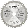 Trend Lama per sega circolare CraftPro TCT combinata, 160 mm x 36 denti x 20 mm alesaggio, punta in carburo di tungsteno, CSB/16036