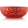 Alessi MSA04 R Cactus Fruttiera in Acciaio Colorato con Resina Epossidica, Ø 29 cm, Rosso