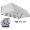 T.M.I Cappa a parete TMI Easy4 EA4WHM AISI 441 - Prof. 90 cm con Motore