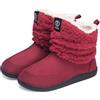 GURGER Pantofole Stivaletto Donna Invernali Pantofole da Casa Uomo Ciabatte Alte Chiuse Calde Peluche Lana Pantofole Stivaletti Rosso 36 37