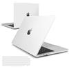 iNeseon Custodia Compatibile con 2024 2022 MacBook Air 13,6 pollici M3 A3113 / M2 A2681, Cover Rigida in Plastica Sottile + Cover Tastiera per MacBook Air 13.6, Trasparente