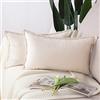 Madizz 2 Pezzi Federe in Velluto Copricuscini Morbido Decorativo Fodere per Cuscino Lusso Stile per Divano Camera da Letto Beige Rettangolare 30x50 cm