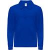 JHK Polo Bambino Blu Royal Manica Lunga