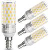 DiCUNO Lampadina LED E14 10W, Equivalente 130W alogena, 1400lm, Luce bianca neutra 4000K, Non dimmerabile, Attacco E14 LED Mais, Risparmio energetico, 4 Pezzi