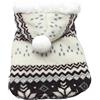 SAMGU Cappotto con Cappuccio per Cani Natale Caldo Maglione Invernale Marrone M